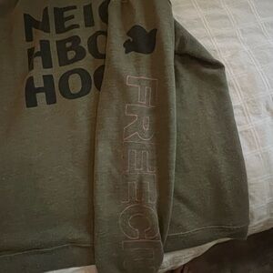 Freecity Green Crewneck Sweater Casual Streetwear